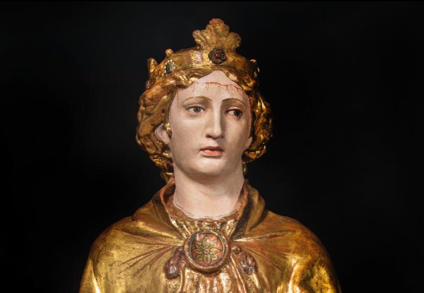 Busto di san Miniato dopo il restauro